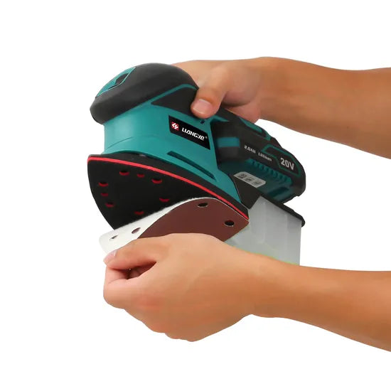 Liangye Battery Power Tools 20V Cordless Electric Hand Held Palm Sander for Wood