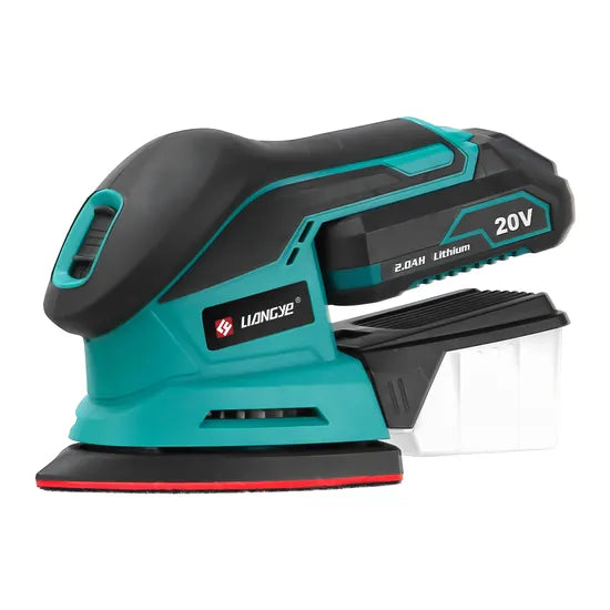 Liangye Battery Power Tools 20V Cordless Electric Hand Held Palm Sander for Wood