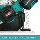 Liangye Battery Wood Cutting Tools 18V 4.0ah Cordless Electric 165mm Circular Saw