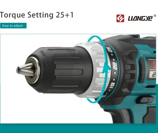 Liangye Best Rechargeable Battery Power Tools Set 18V Cordless Electric Drill Set