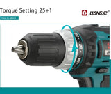 Liangye Best Rechargeable Battery Power Tools Set 18V Cordless Electric Drill Set