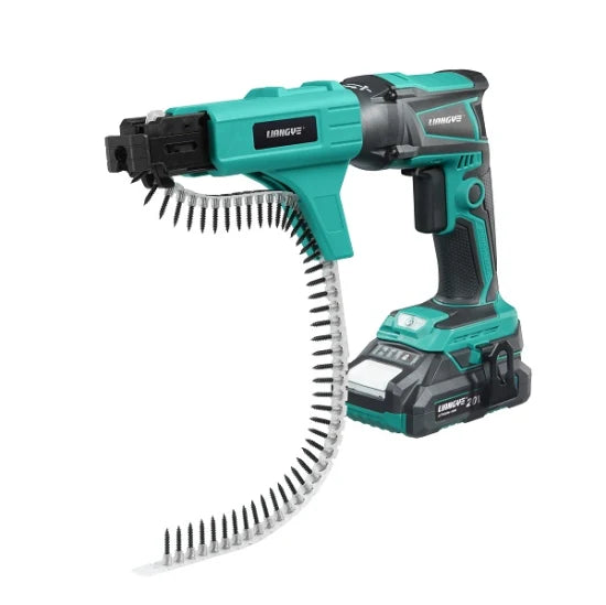 Liangye Cordless Power Tools 18V Battery Operated Brushless Autofeed Drywall Screw Gun Kit