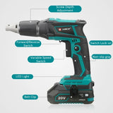 Liangye Cordless Power Tools 18V Battery Operated Brushless Autofeed Drywall Screw Gun Kit