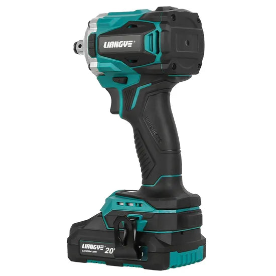 Liangye Cordless Power Tools 18V Brushless Impact Torque Wrench with 1/2 Inch Anvil