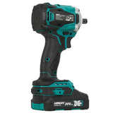 Liangye Cordless Power Tools 18V Brushless Impact Torque Wrench with 1/2 Inch Anvil