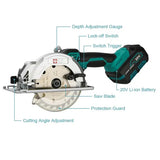 Liangye Cordless Power Tools 20V Battery Electric Mini Circular Saw 5-1/2 Inch