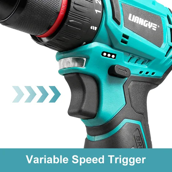 Liangye Cordless Power Tools LCD666-9s 10.8V Cordless Battery Brushless Drill