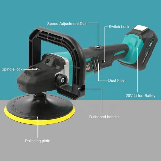 Liangye Electric Car Body Repair Grinders & Polishers 20V Cordless Car Polisher