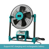 Liangye Power Tool Combo Kits 20V Rechargeable Battery or AC Powered Portable Fan for Jobsite