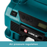 Liangye Rechargeable Battery Operated Car Repair Tools 18V Cordless Portable Tire Inflator Air Compressor