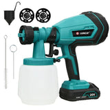 Liangye Rechargeable Battery Power Tools 18V Airless Portable HVLP Paint Spray Gun