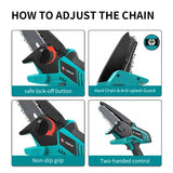 Liangye Tree Cutting Machine 18V Lithium Battery Cordless Chain Saw