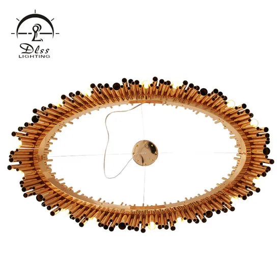DLSS Lighting Light Luxury Decortive Design for Dining Room Stainless Steel Chandelier Lamp with G9 LED