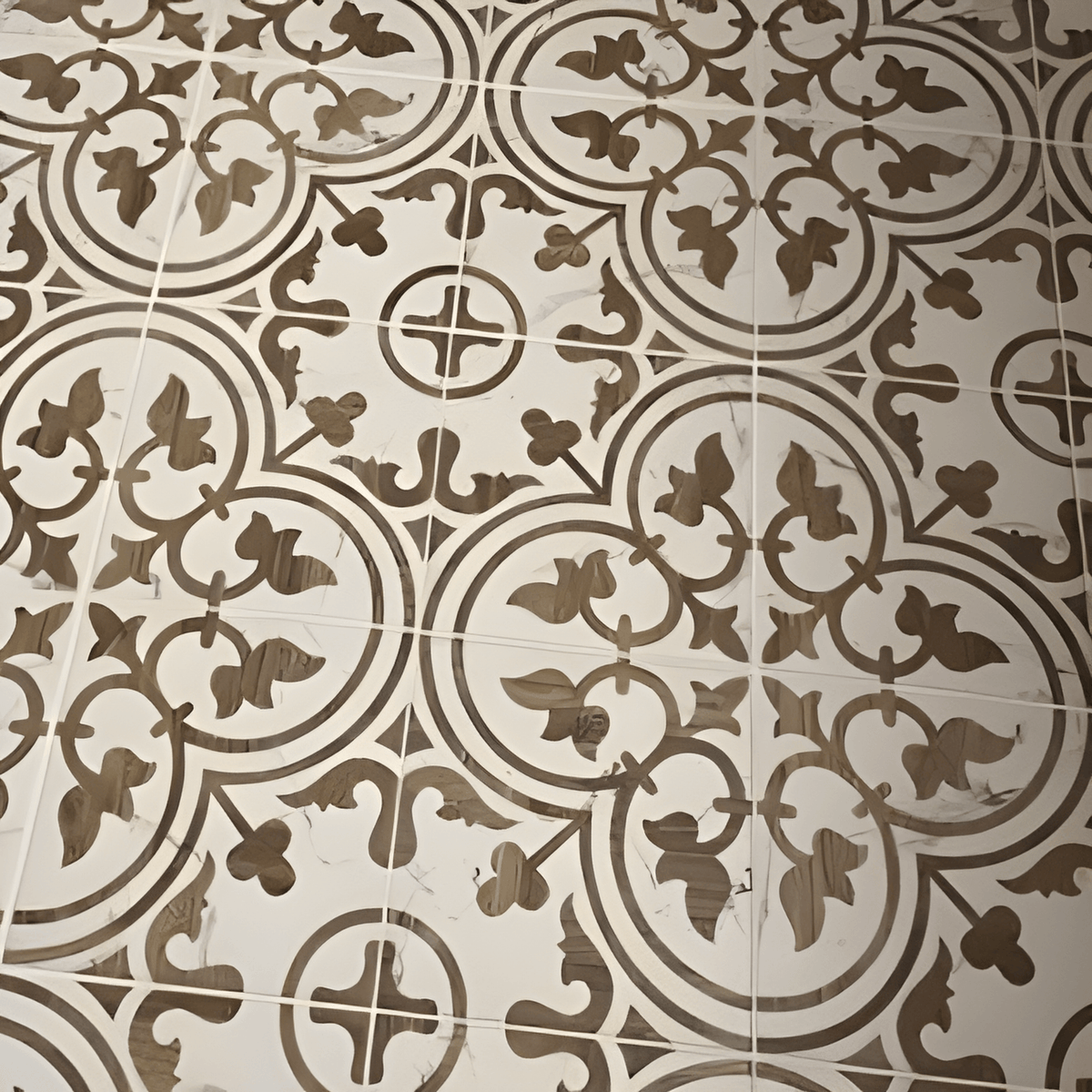 Llama Arte Loire Silver 9-3/4 in. x 9-3/4 in. Porcelain Floor and Wall Tile (10.88 sq. ft./Case) - Super Arbor