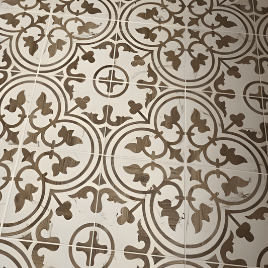 Llama Arte Loire Silver 9-3/4 in. x 9-3/4 in. Porcelain Floor and Wall Tile (10.88 sq. ft./Case) - Super Arbor