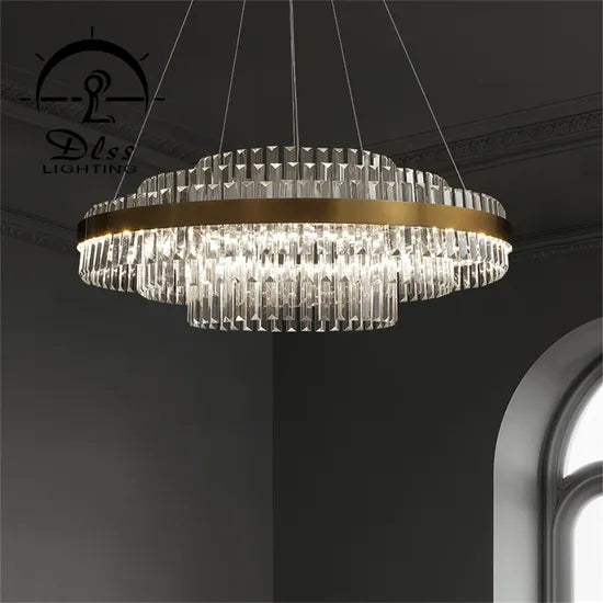 DLSS Lighting Co., Ltd Luxry Indoor Pendant Light Crystal Chandelier Lighting Living Room Dining Room Modern Lamp