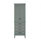 Avanity Madison 24-in W x 71.2-in H x 16-in D Tobacco Poplar Freestanding Linen Cabinet