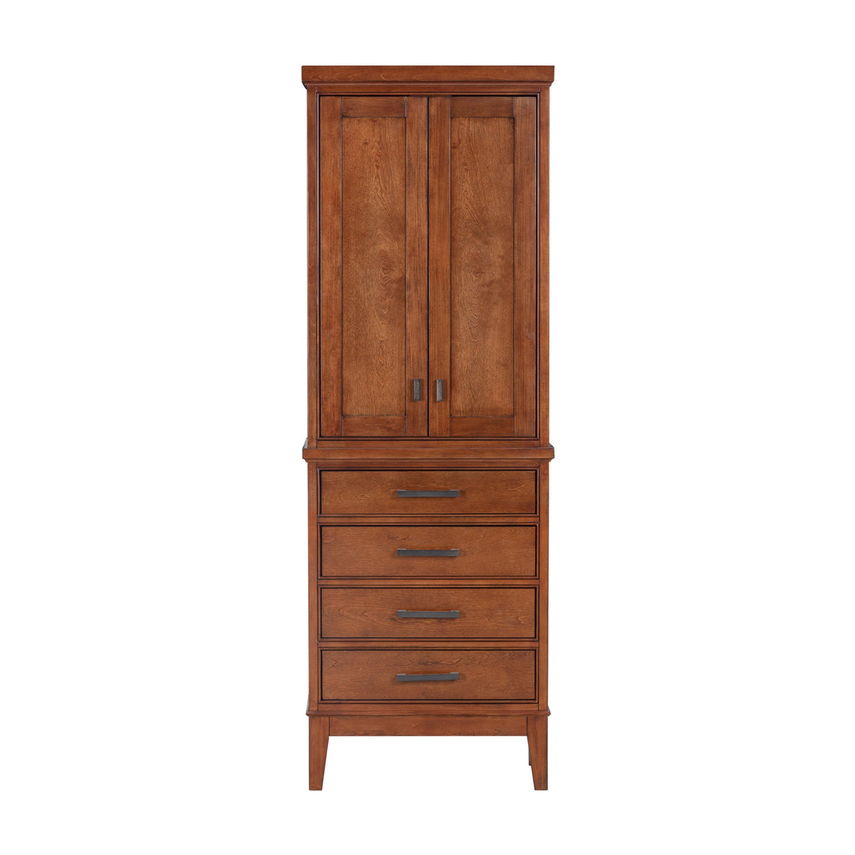 Avanity Madison 24-in W x 71.2-in H x 16-in D Tobacco Poplar Freestanding Linen Cabinet