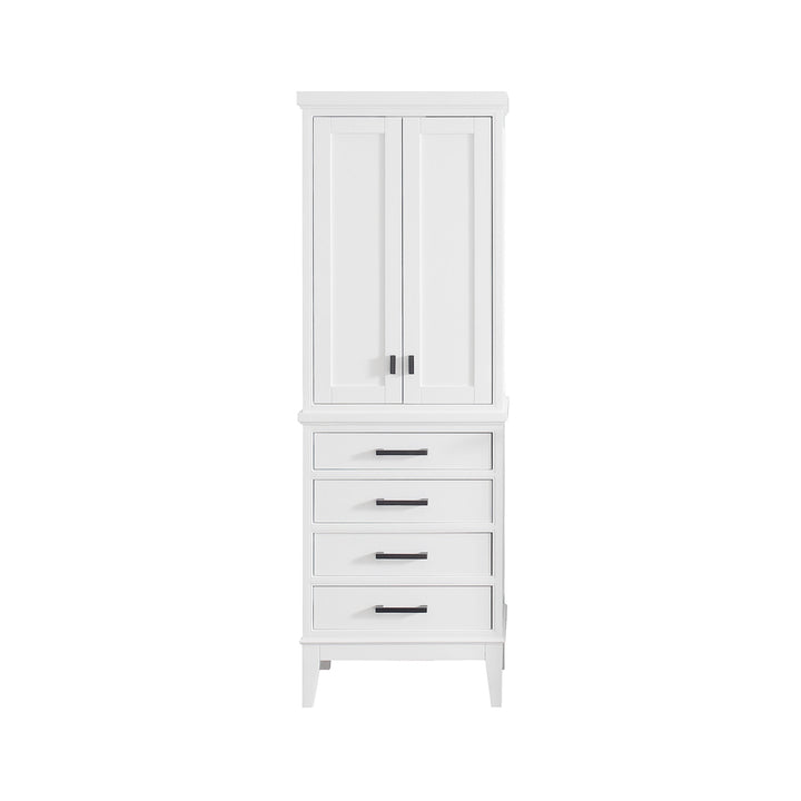 Avanity Madison 24 in. W x 16 in. D x 71.2 in. H White Bathroom Linen Cabinet