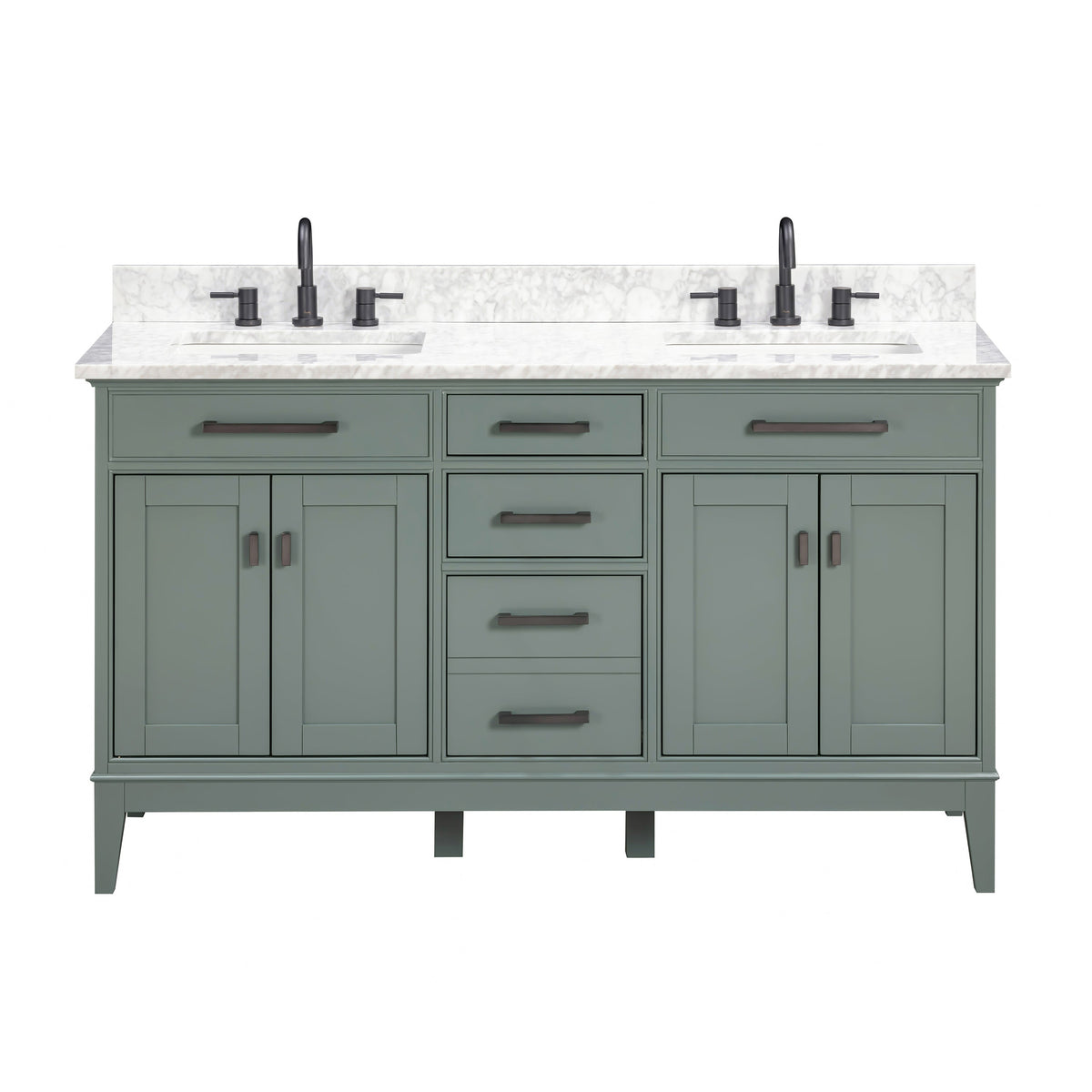 Avanity Madison 60-in White Bathroom Vanity Cabinet