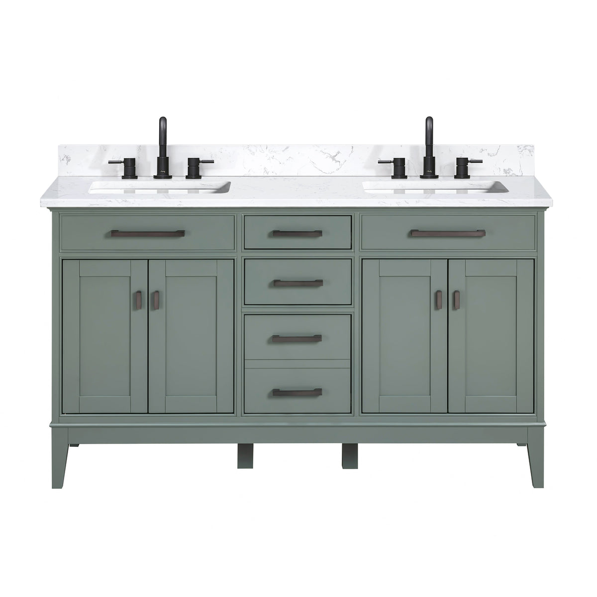 Avanity Madison 60-in White Bathroom Vanity Cabinet
