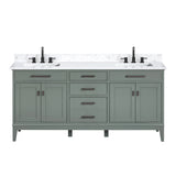 Avanity Madison 72-in White Bathroom Vanity Cabinet