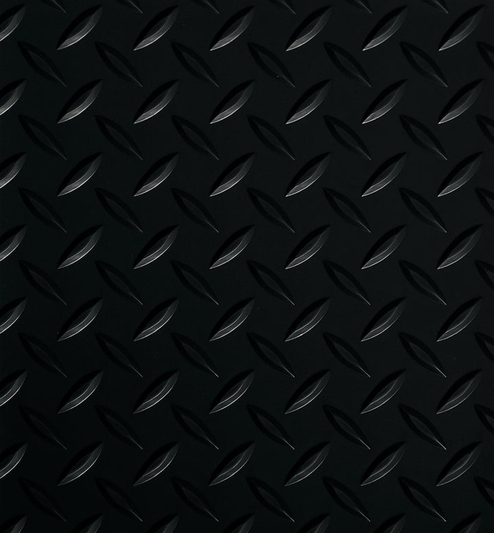 G-Floor Diamond Tread 8.5 ft. x 24 ft. Midnight Black Roll-Out Vinyl Garage Flooring Cover and Protector