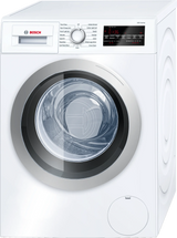 Bosch 500 Series 2.2-cu ft High-Efficiency Stackable Front-Load Washer, White with Silver Trim, ENERGY STAR