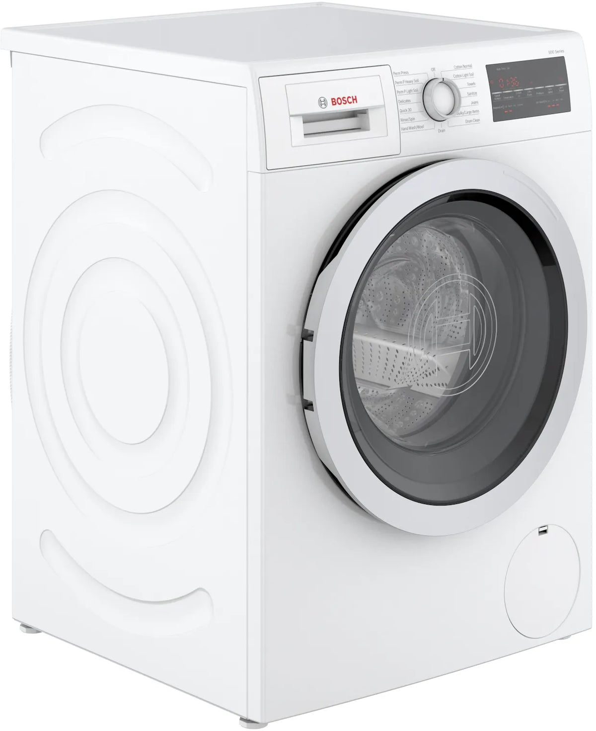 Bosch 500 Series 2.2-cu ft High-Efficiency Stackable Front-Load Washer, White with Silver Trim, ENERGY STAR