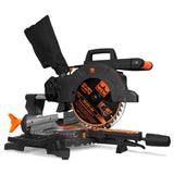 WEN 15 Amp 10 in. Single Bevel Compact Sliding Compound Miter Saw with Laser (MM1011T)