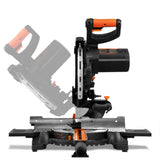 WEN 15 Amp 10 in. Single Bevel Compact Sliding Compound Miter Saw with Laser (MM1011T)