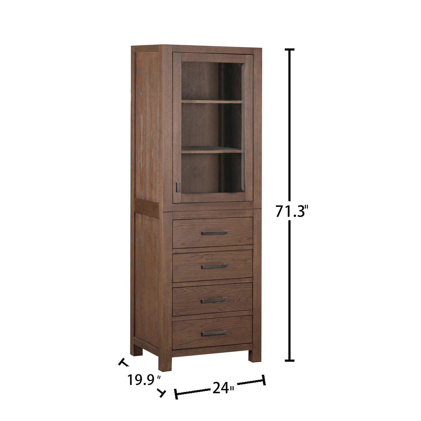 Avanity Modero 24"W x 20"D x 71"H White Bathroom Linen Cabinet