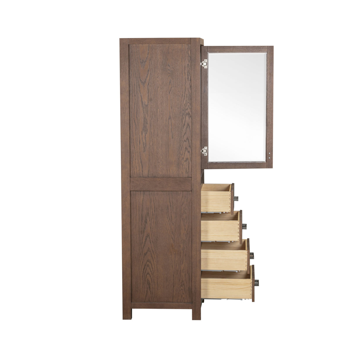 Avanity Modero 24-in W x 71-in H x 20-in D White Poplar Freestanding Linen Cabinet