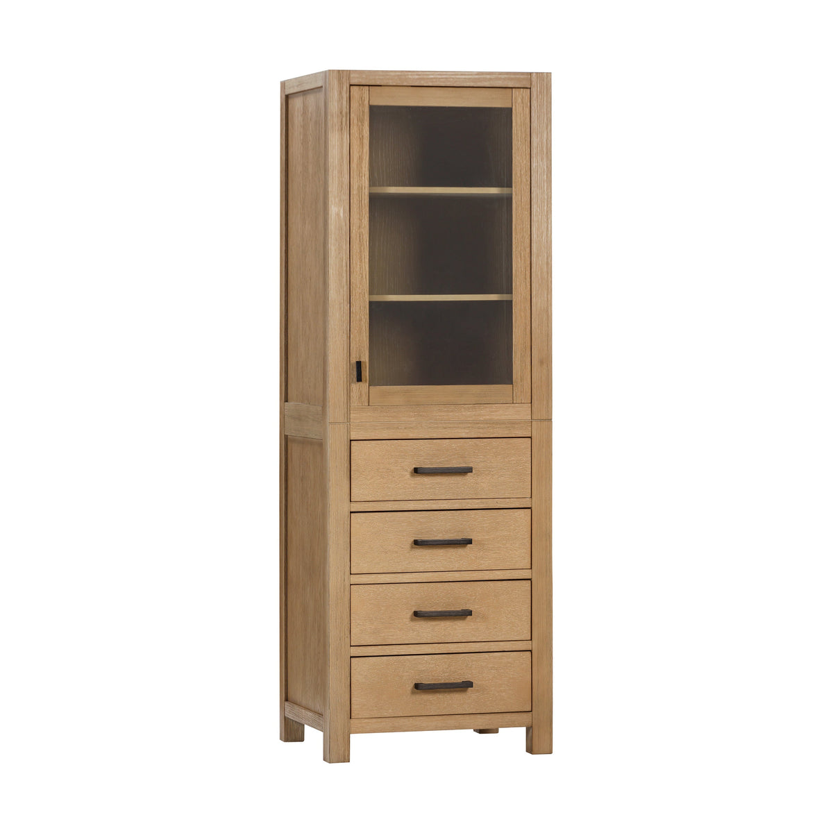 Avanity Modero 24-in W x 71-in H x 20-in D White Poplar Freestanding Linen Cabinet