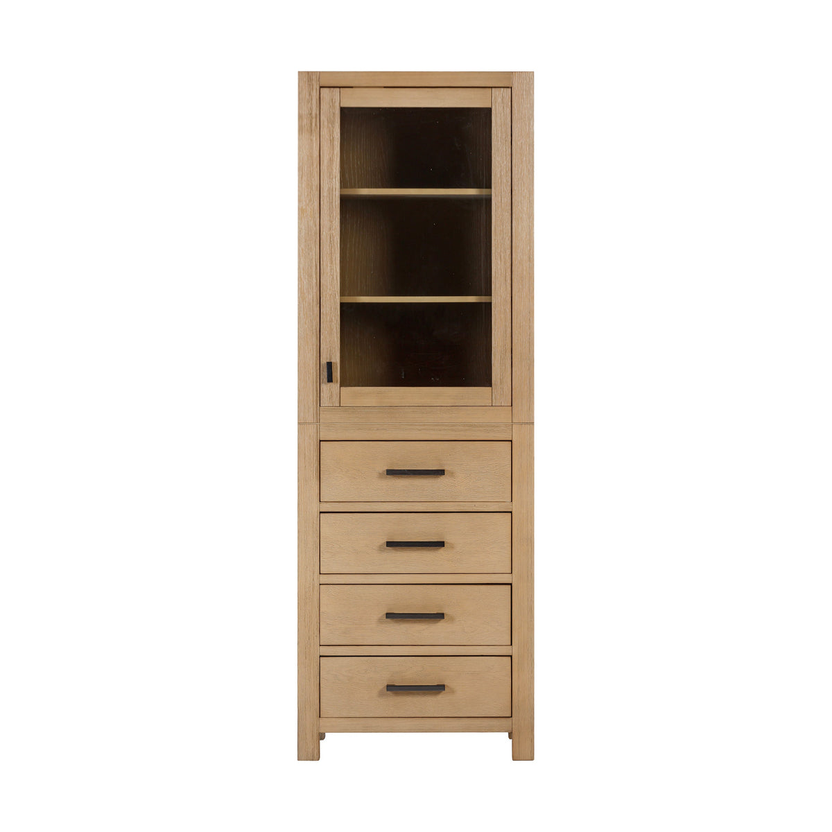 Avanity Modero 24-in W x 71-in H x 20-in D White Poplar Freestanding Linen Cabinet