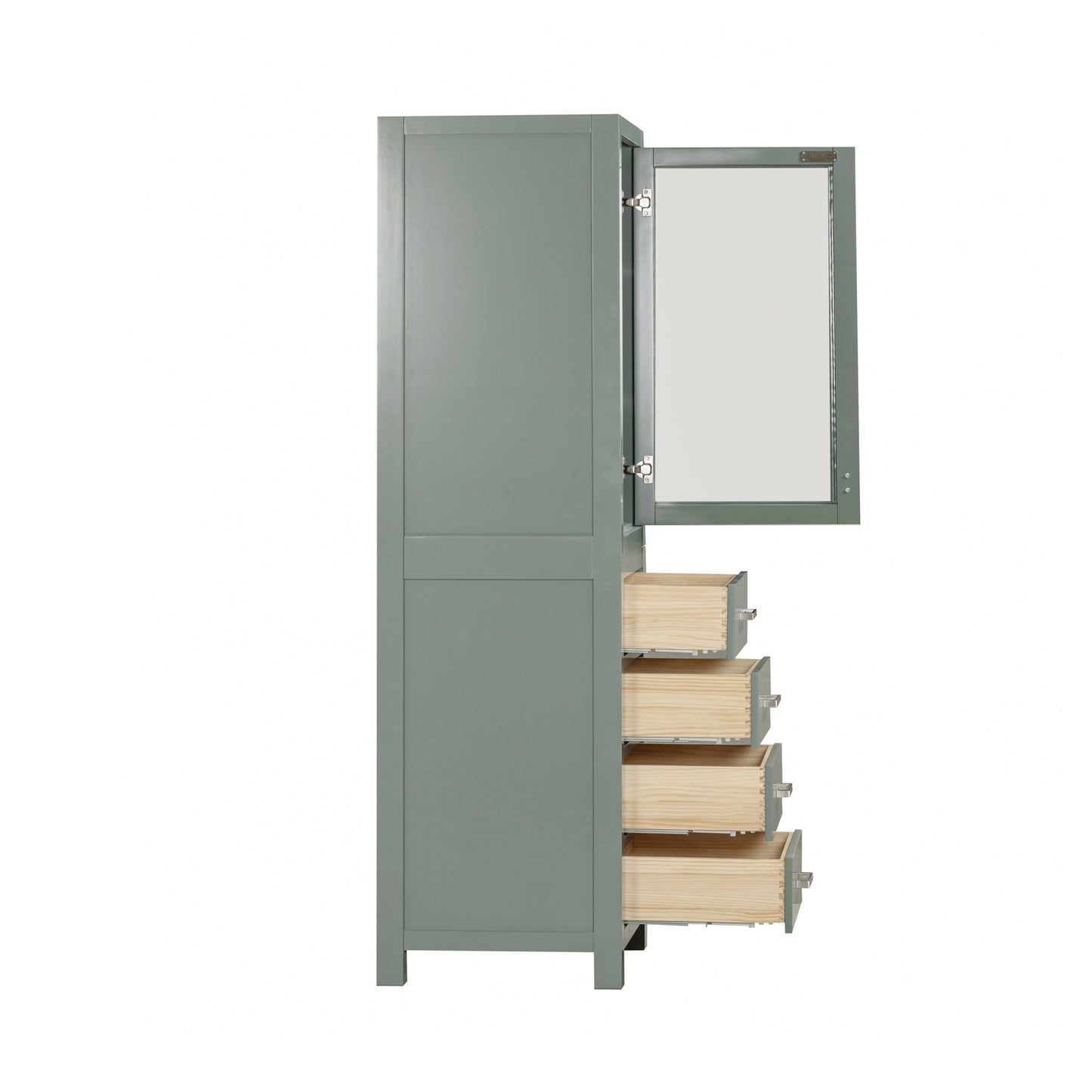 Avanity Modero 24"W x 20"D x 71.3"H Chilled Gray Linen Cabinet