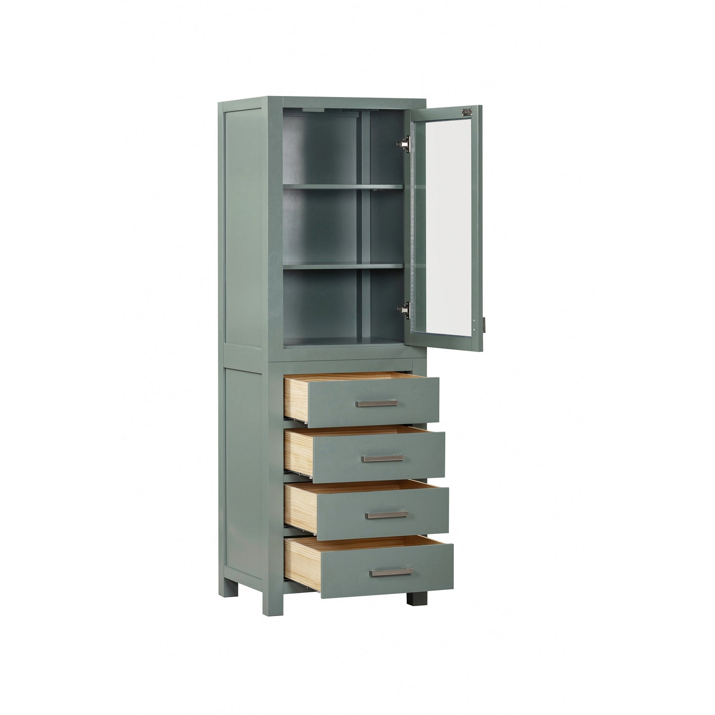 Avanity Modero 24 in. W x 20 in. D x 71 in. H Linen Cabinet in Chilled Gray