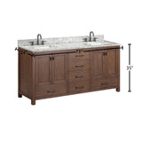 Avanity Modero 72-in White Bathroom Vanity Cabinet