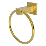 Allied Brass Montero Matte Black Wall Mount Towel Ring, 6-inch