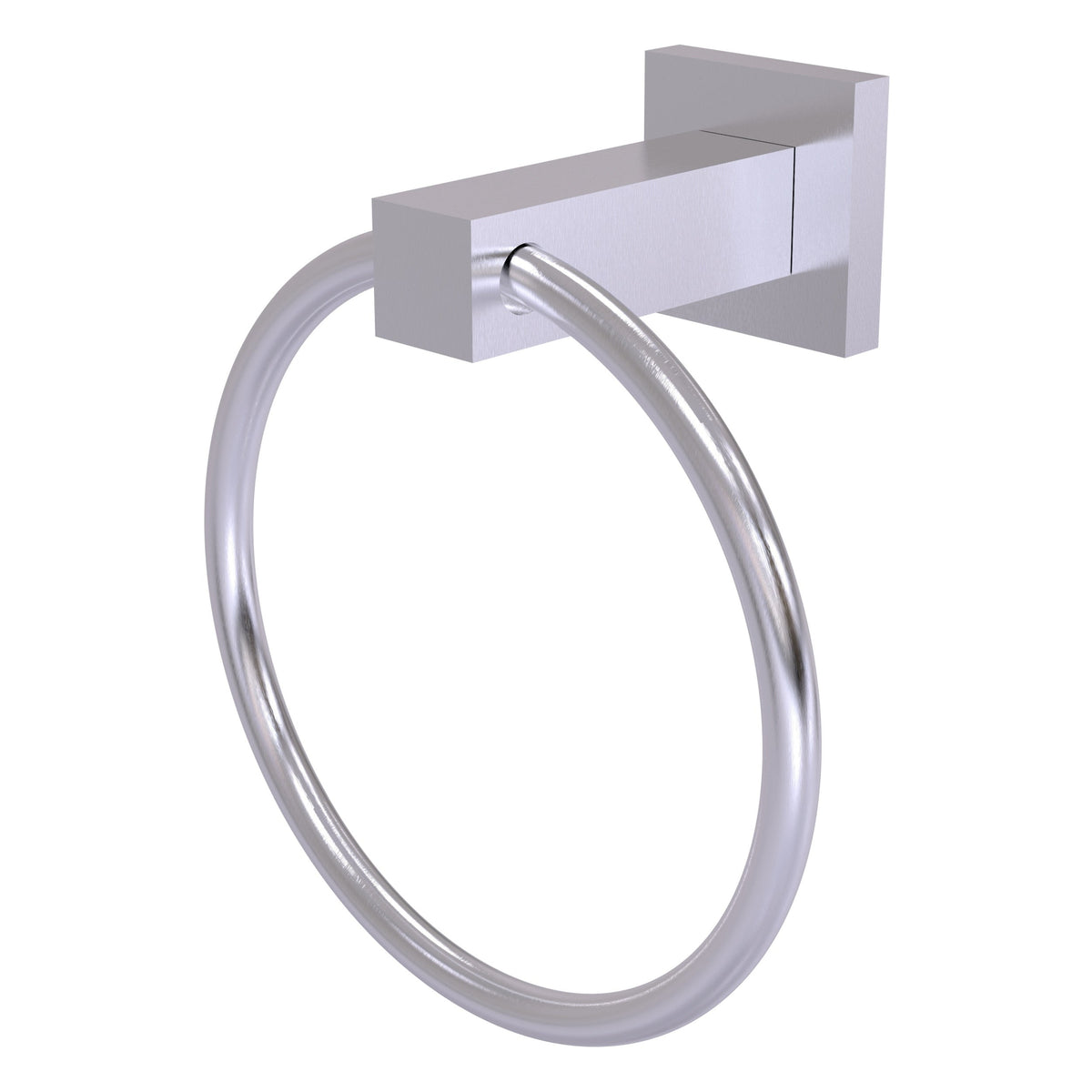 Allied Brass Montero Matte Black Wall Mount Towel Ring, 6-inch