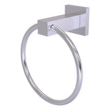 Allied Brass Montero Matte Black Wall Mount Towel Ring, 6-inch