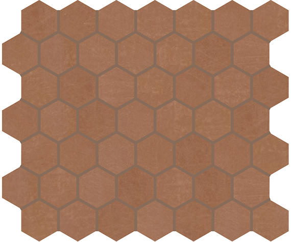 Moroccan Concrete Terra Cotta 8 in. x 9 in. Glazed Porcelain Hexagon Floor and Wall Tile (9.37 sq. ft./Case)