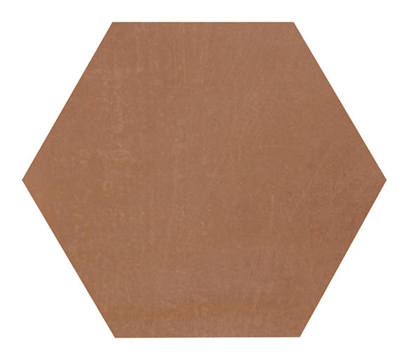 Moroccan Concrete Terra Cotta 8 in. x 9 in. Glazed Porcelain Hexagon Floor and Wall Tile (9.37 sq. ft./Case)