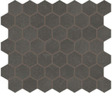 Moroccan Concrete Charcoal 8 in. x 9 in. Glazed Porcelain Hexagon Floor and Wall Tile (9.37 sq. ft./Case)