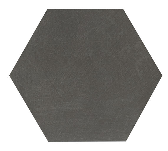 Moroccan Concrete Charcoal 8 in. x 9 in. Glazed Porcelain Hexagon Floor and Wall Tile (9.37 sq. ft./Case)
