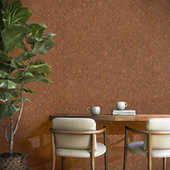 Moroccan Concrete Terra Cotta 8 in. x 9 in. Glazed Porcelain Hexagon Floor and Wall Tile (9.37 sq. ft./Case)