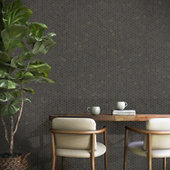 Moroccan Concrete Charcoal 8 in. x 9 in. Glazed Porcelain Hexagon Floor and Wall Tile (9.37 sq. ft./Case)