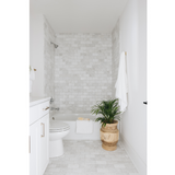 Meram Blanc Carrara Tumbled 3 x 6 in.