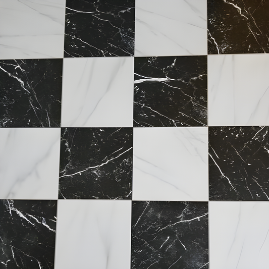 Merzoni Checker Ruzzini 17-7/8 in. x 17-7/8 in. Porcelain Floor and Wall Tile (11.1 sq. ft./Case)