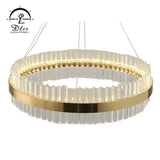 DLSS Lighting Metal Round Chandelier Lamp for Living Room Pendant Light